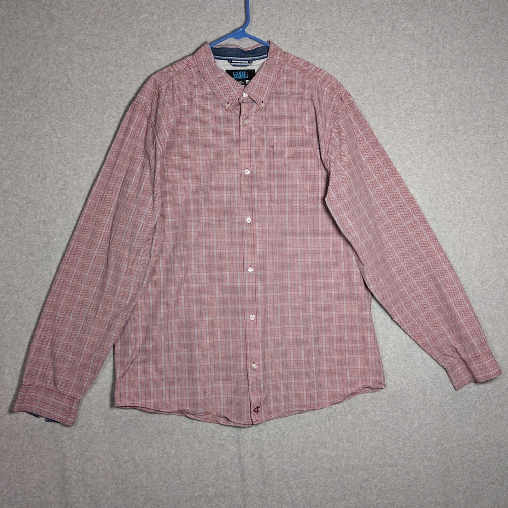 Cody James Button Down Shirt Mens XLT Plaid Western Cowboy Ranch Workwear